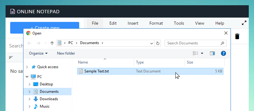 Open file dialog in Shotiseo
